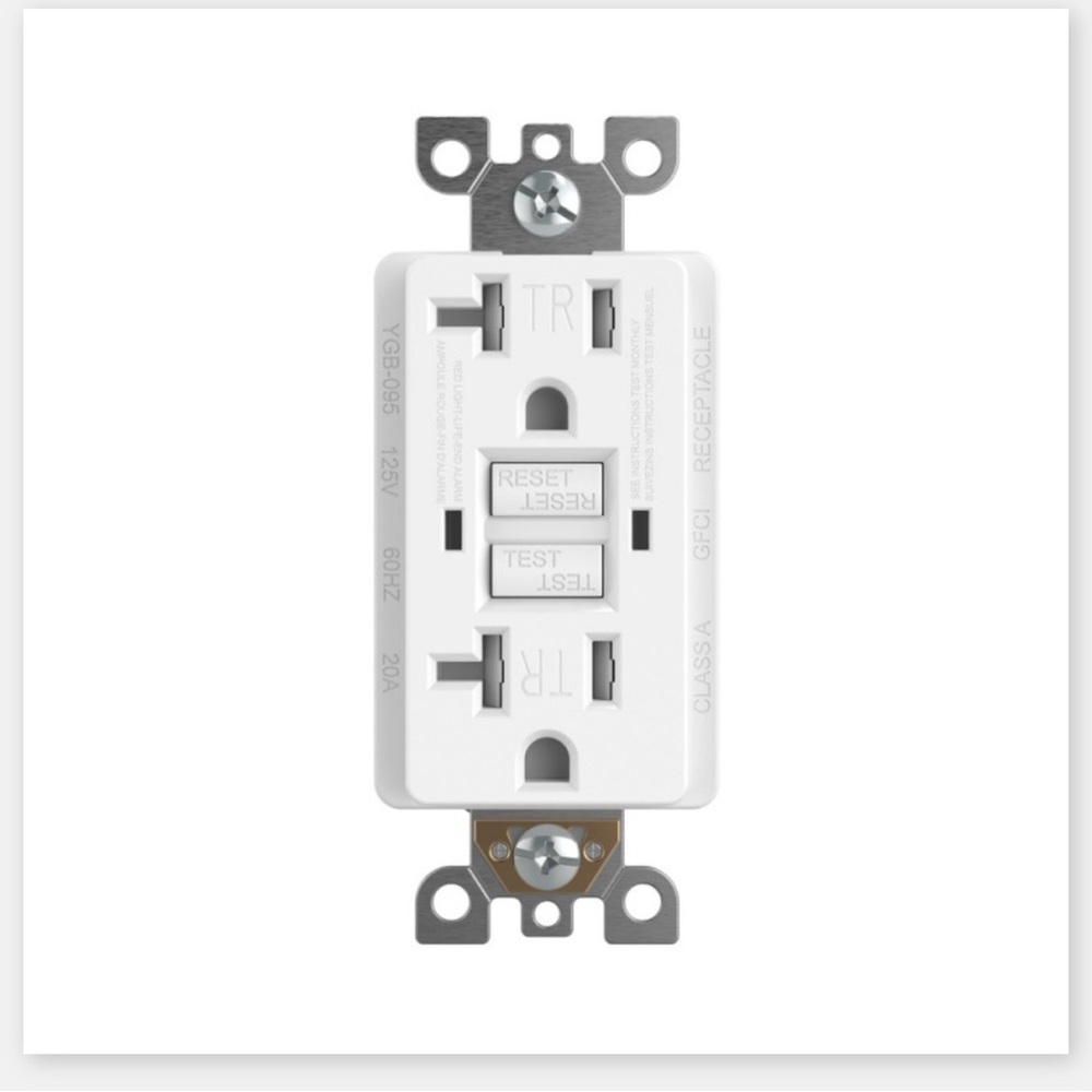 Tania Wiring Devices TAN-G7720-TRW 20Amp/125Volt GFCI, Duplex Tamper/Weather